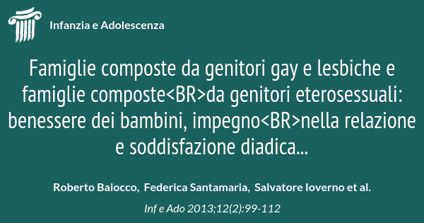Famiglie Composte Da Genitori Gay E Lesbiche E Famiglie Composteda